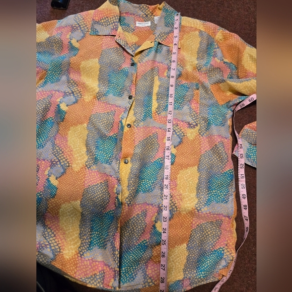 Vintage Men's Robert Stock Limited 100% Silk Shirt - Picture 9 of 9